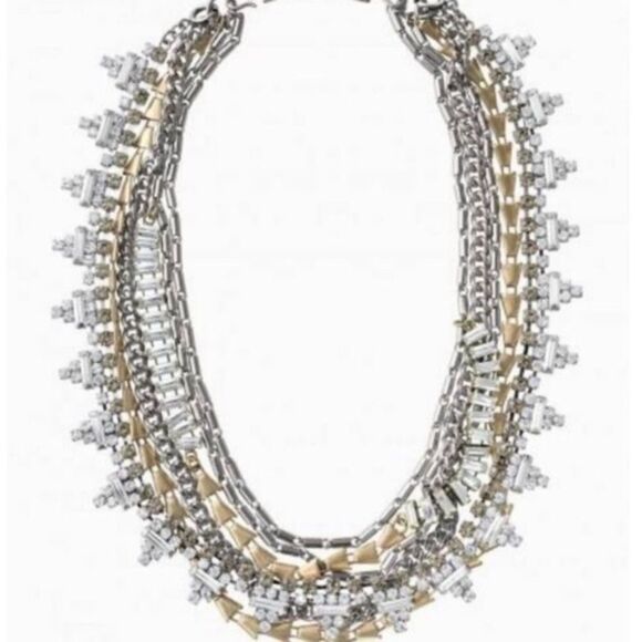 stella & dot ~  mixed metal sutton necklace ~ versatile 5 in 1 - Picture 5 of 8